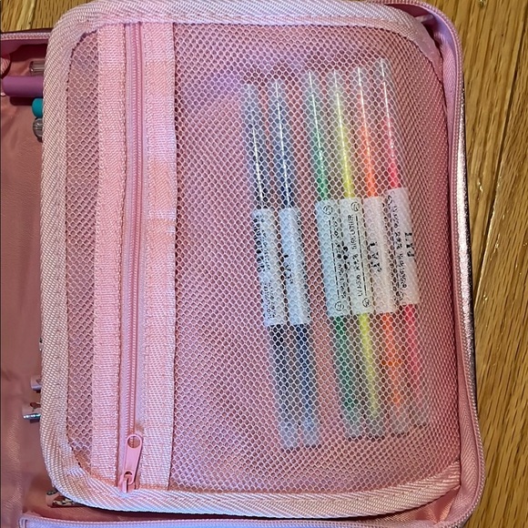 Pink Stationery Set with Colorful Pens - Picture 5 of 7